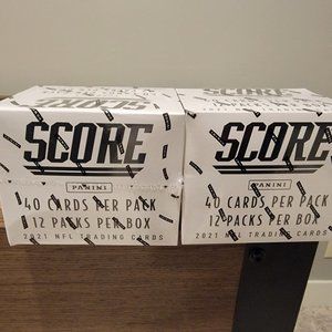 (2) 2021 Panini Score football Cellos Boxes (